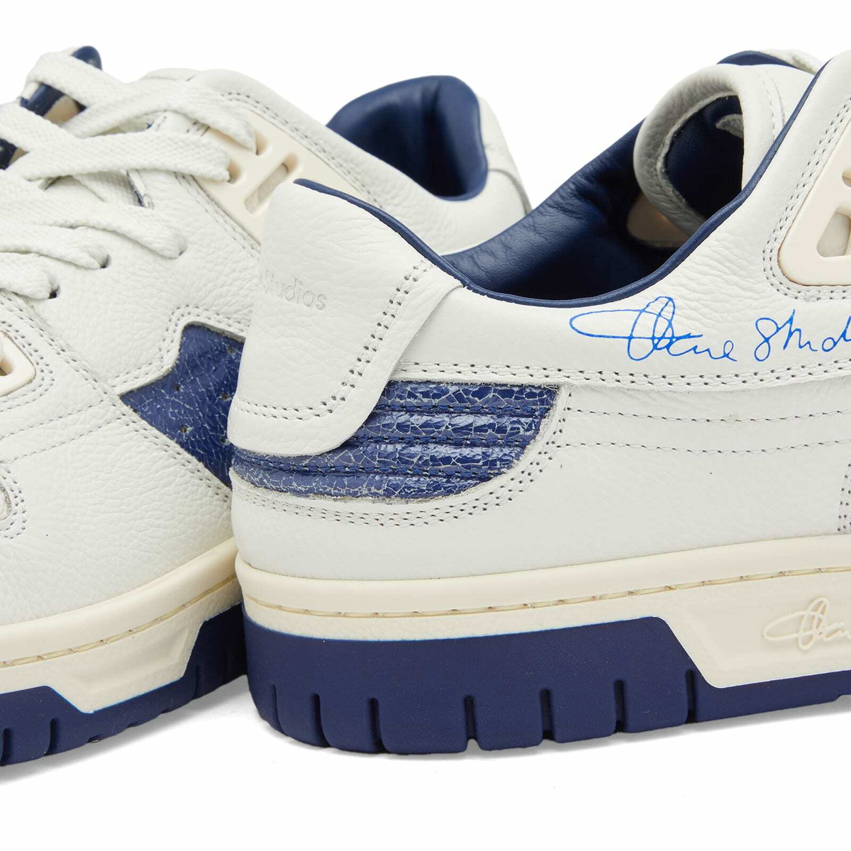 Acne Studios Men's 08STHLM Low Pop Face Sneakers in White