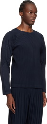 HOMME PLISSÉ ISSEY MIYAKE Navy Basics Long Sleeve T-Shirt