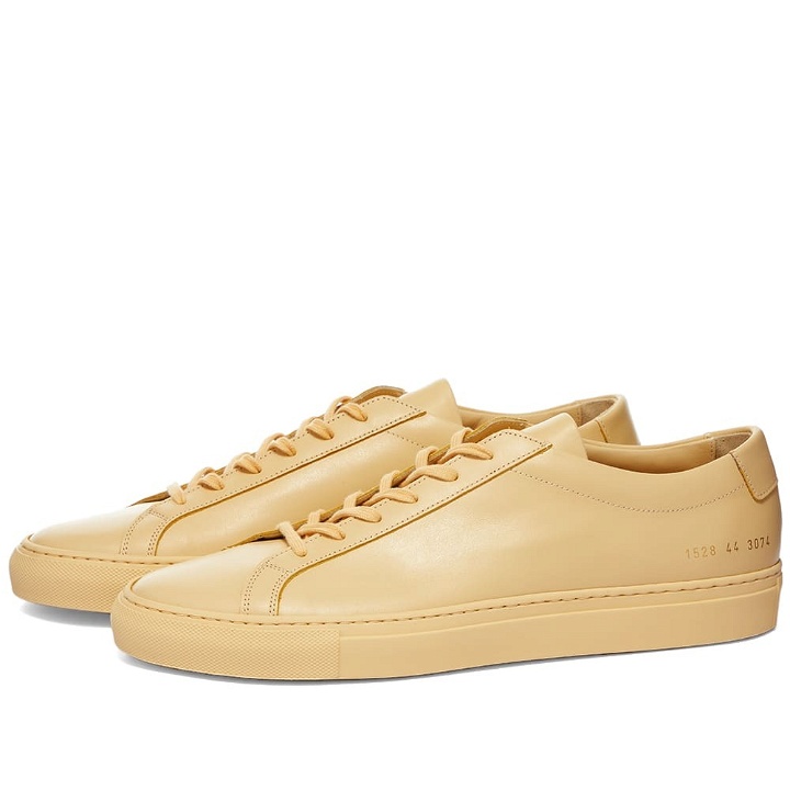 Photo: Common Projects Men's Original Achilles Low Sneakers in Yellow