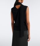 Lisa Yang Ellisyn scarf-detail cashmere top