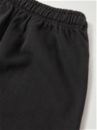 Camp High - Tapered Printed Cotton-Jersey Drawstring Sweatpants - Black