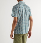 Onia - Liberty London Vacation Camp-Collar Printed Cotton Shirt - Blue