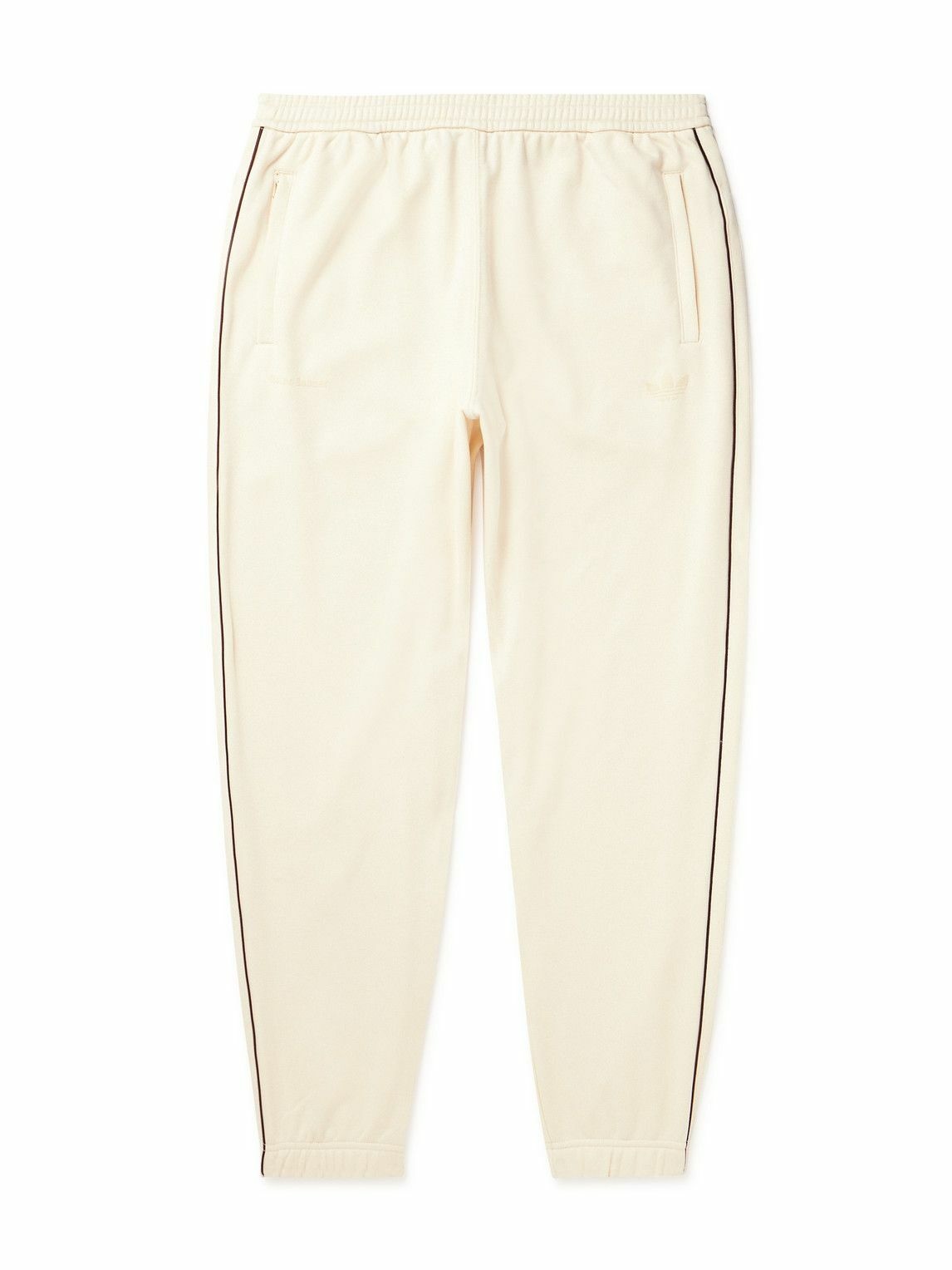 Photo: adidas Consortium - Wales Bonner Logo-Print Cotton-Blend Jersey Sweatpants - White