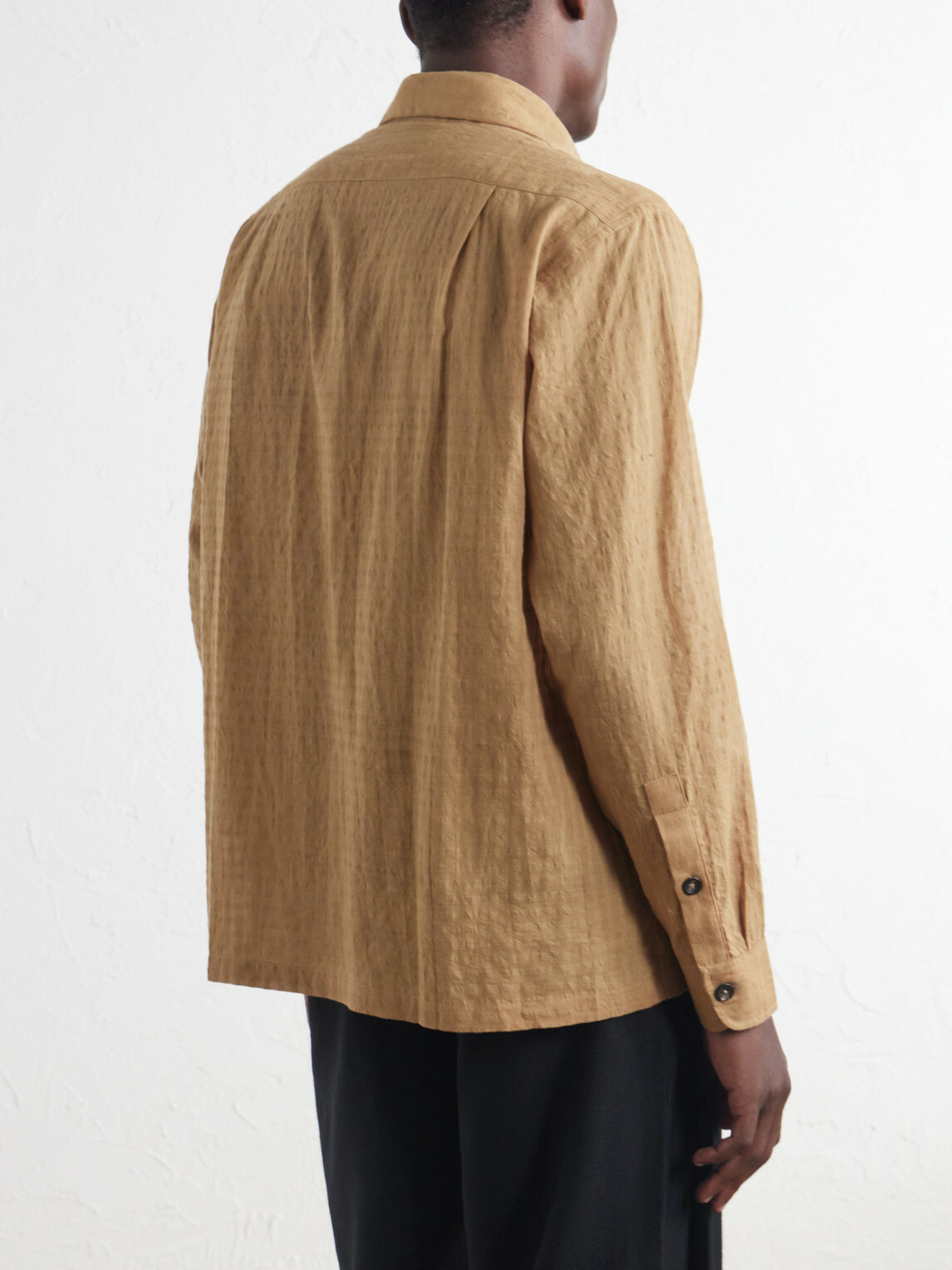 Kartik Research - Checked Cotton Shirt - Neutrals