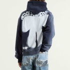 Acne Studios Men's Bow Spray Print Hoodie in Navy Blue