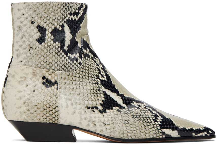 KHAITE Beige 'The Marfa' Boots