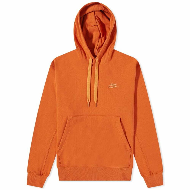 Photo: Nike Men's Heavyweight Classic Popover Hoody in Sport Spice/Hot Curry