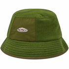 Checks Downtown Men's Pile Fleece Bucket Hat in Green