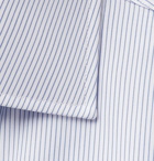 Turnbull & Asser - Navy Cutaway-Collar Striped Cotton Shirt - Blue
