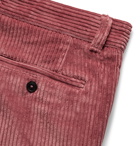 AMI - Green Cotton-Corduroy Suit Trousers - Pink