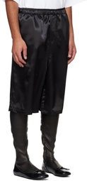 ABRA Black Satin Shorts