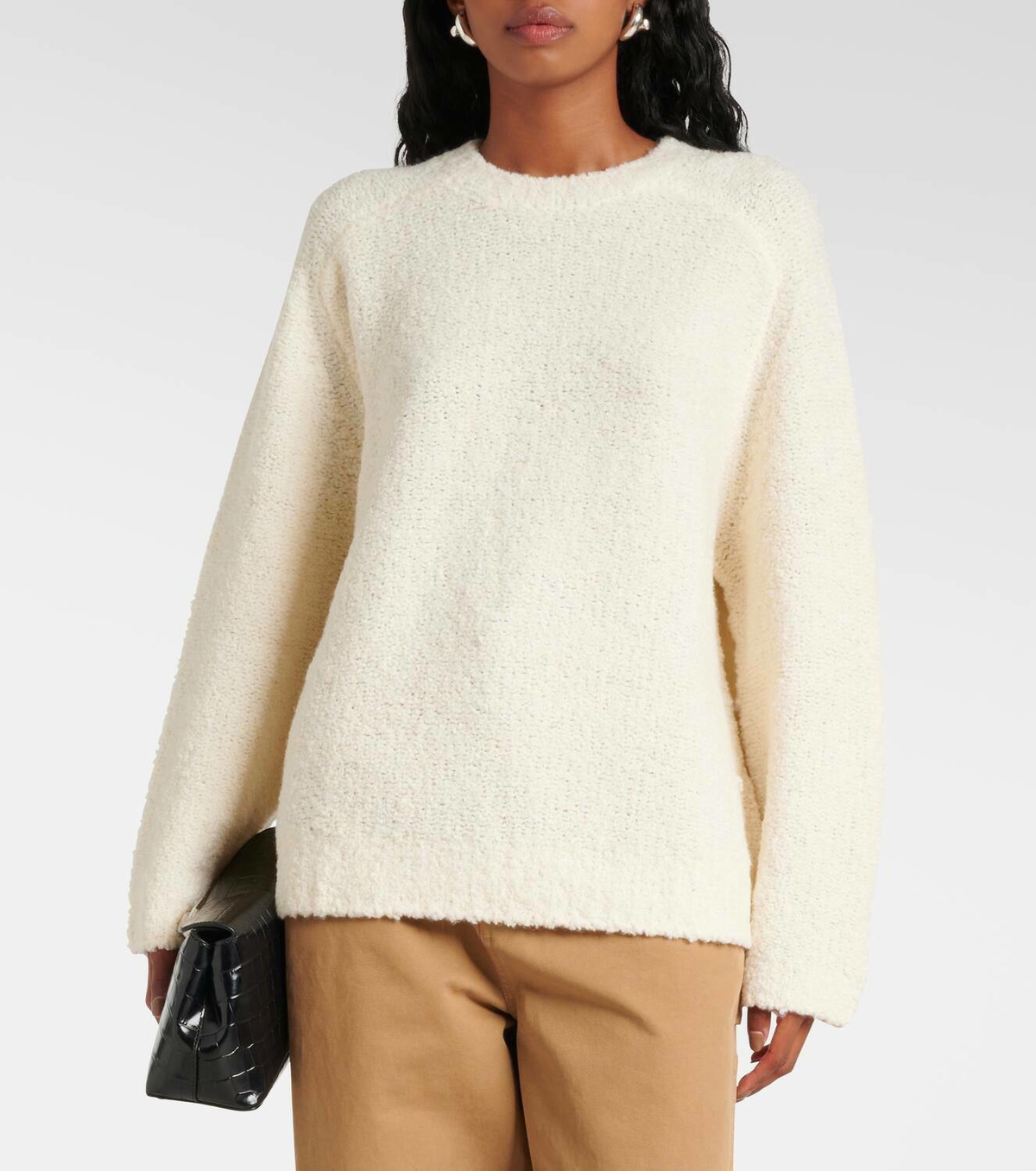 Staud Siren scarf-detail sweater