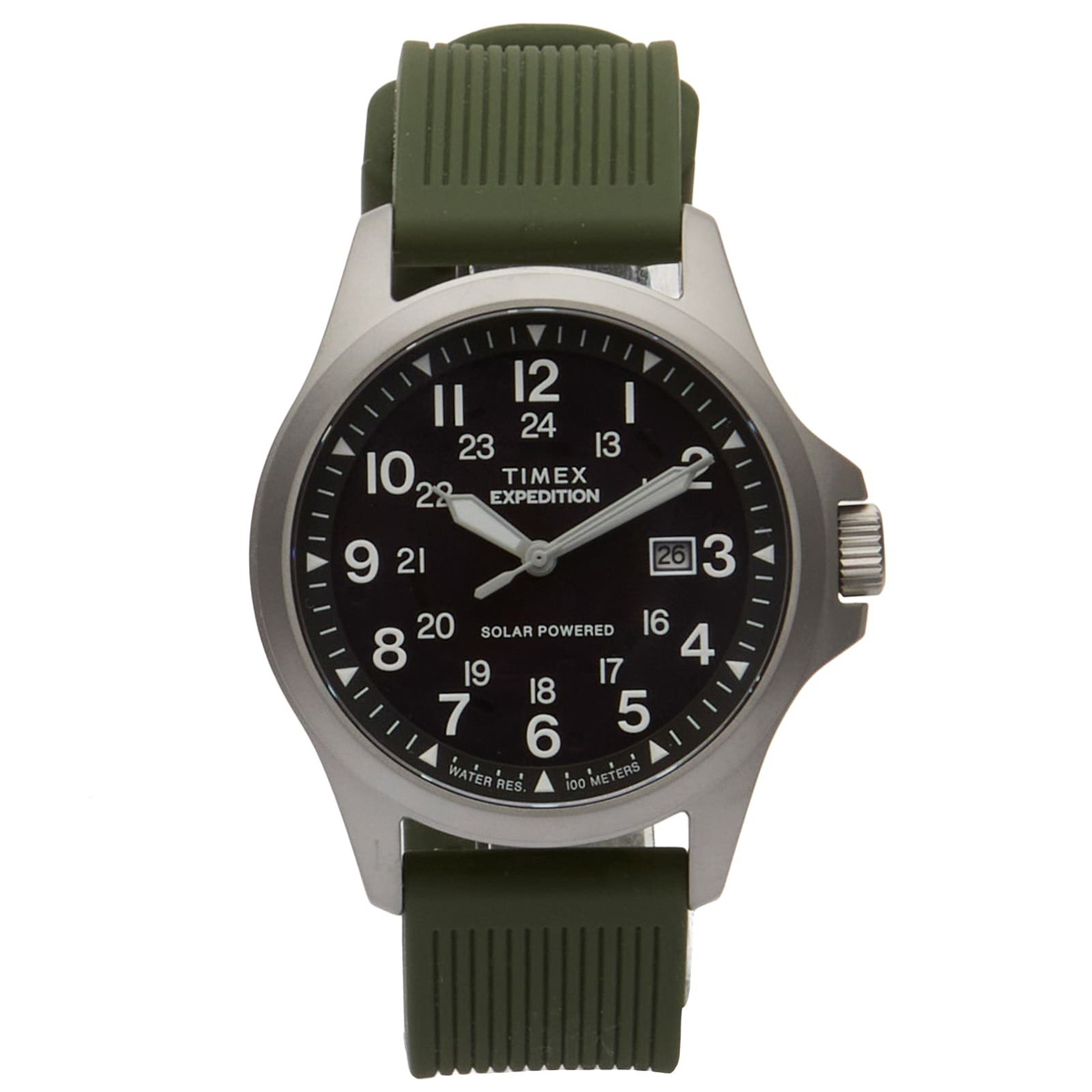 Timex Expedition Field Post Solar 41mm Watch in Black/Green 
