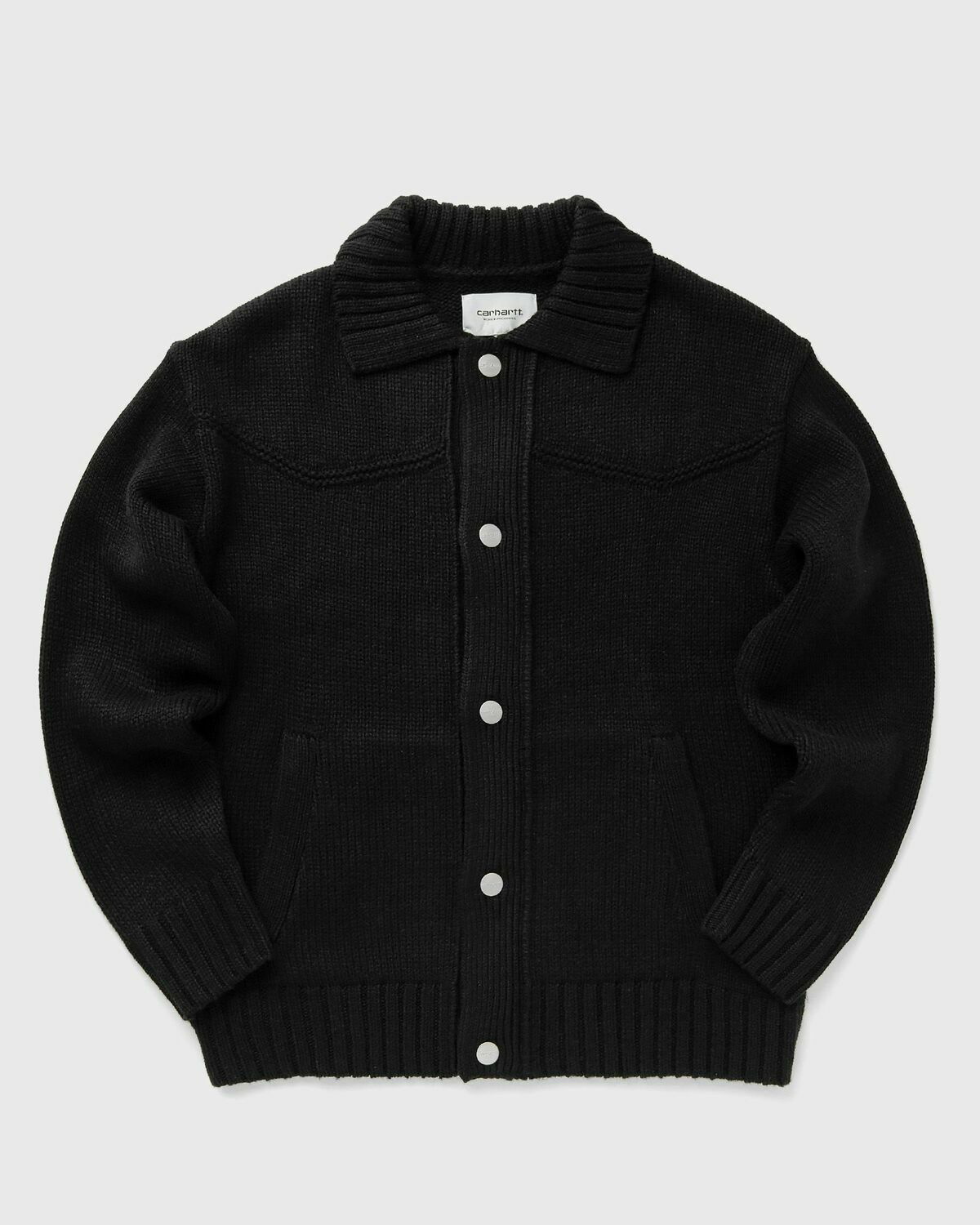 Carhartt WIP Santa Fe Cardigan Black Mens Zippers & Cardigan
