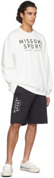 Missoni Sport Off-White Logo Sweatshirt