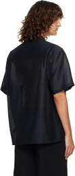 LE17SEPTEMBRE Navy Sheer Structured Shirt