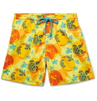 Vilebrequin - Moorea Mid-Length Printed Swim Shorts - Men - Yellow