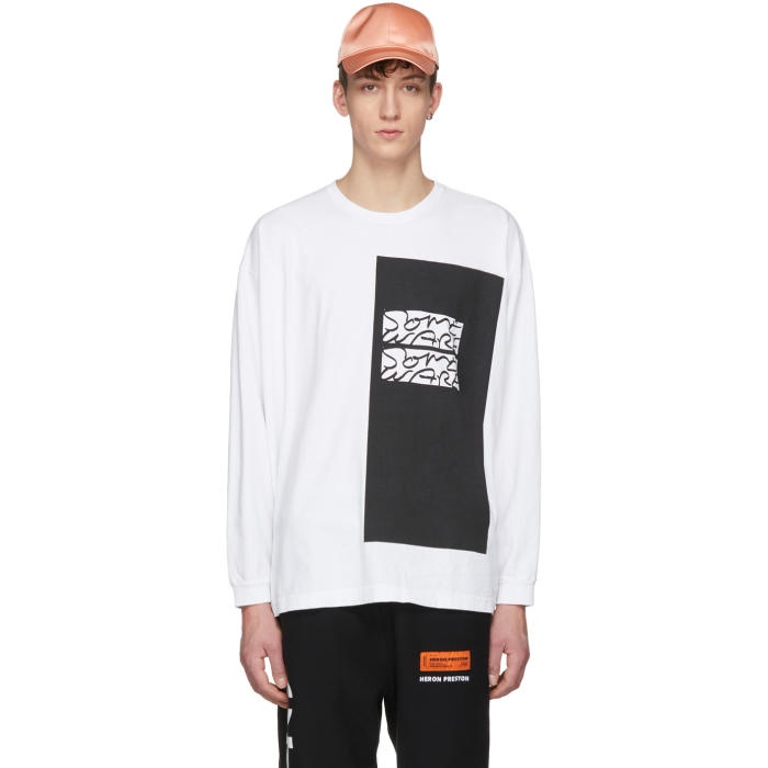 Photo: Some Ware SSENSE Exclusive White Colorblock The New Body T-Shirt