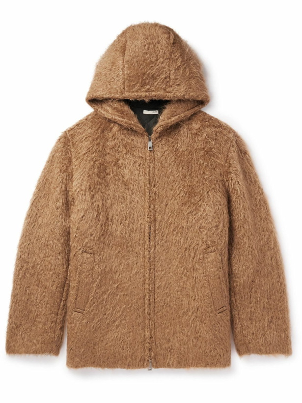 Photo: Piacenza Cashmere - Faux Fur Hooded Jacket - Brown