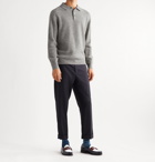 Beams Plus - Cable-Knit Wool-Blend Polo Shirt - Gray