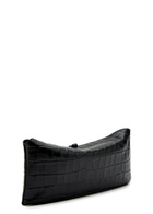 Staud Eve Crocodile-effect Leather Clutch - Black - One Size