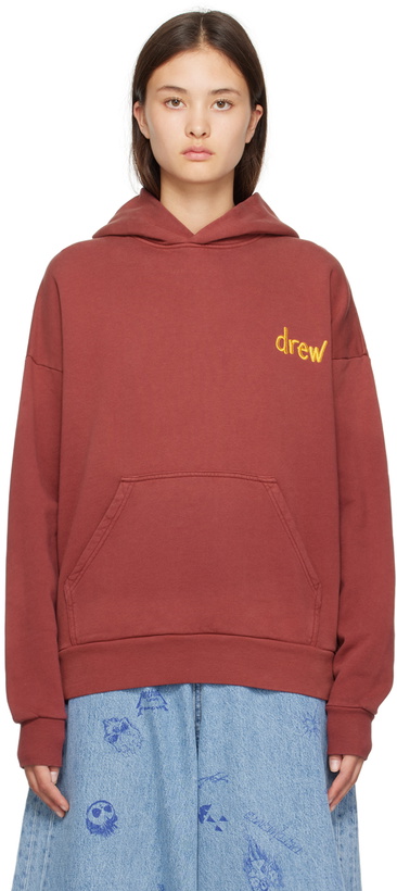 Photo: drew house Burgundy Scribble Hoodie