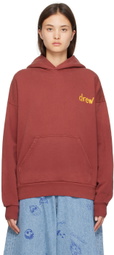 drew house Burgundy Scribble Hoodie