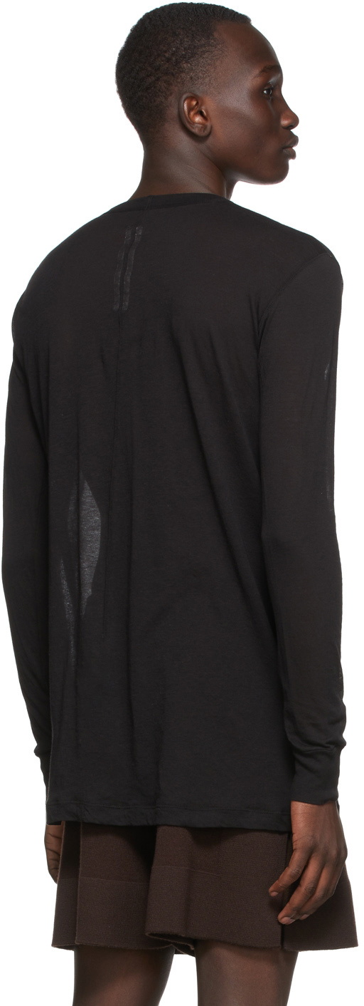 Rick Owens Black Dylan Long Sleeve T-Shirt Rick Owens