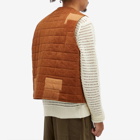 Story mfg. Men's Patchwork Saturn Vest in Brown Loved