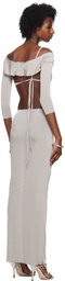 TYRELL SSENSE Exclusive Gray Camisole & Maxi Skirt Set