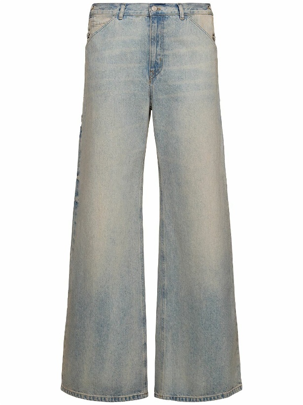 Photo: COURREGES - Wide Cotton Denim Jeans