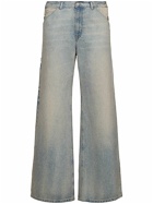 COURREGES - Wide Cotton Denim Jeans