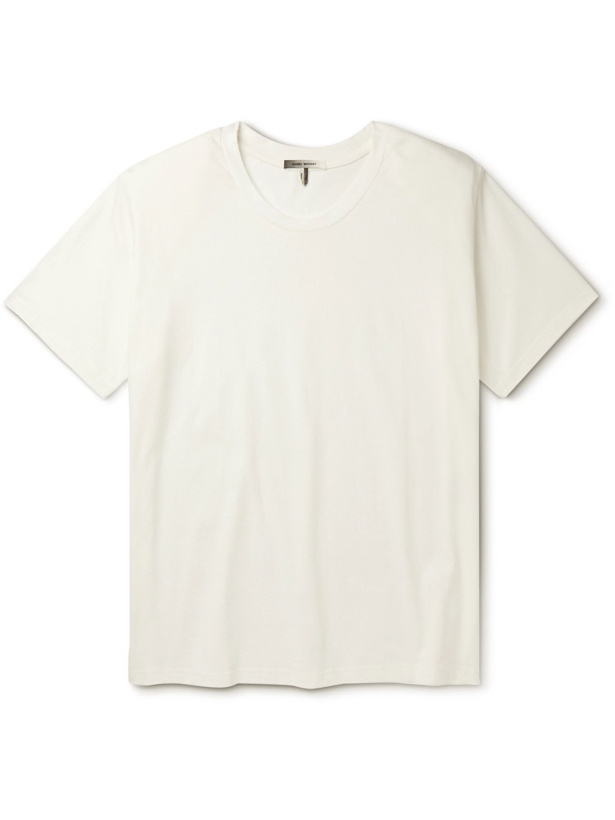 Photo: ISABEL MARANT - Landyro Cotton-Jersey T-Shirt - White