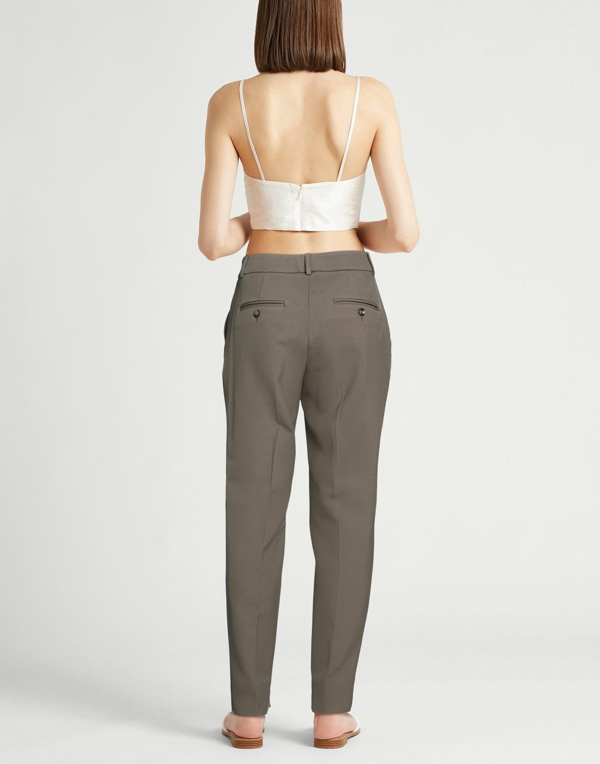 Peserico Womens Pants Dark in Green