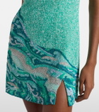 Là Fuori Sea embroidered minidress
