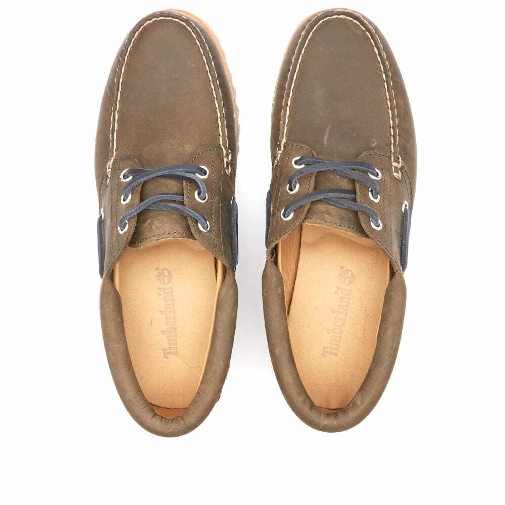 Timberland Men's 3-Eye Classic Lug Shoe in Olive Full Grain Timberland