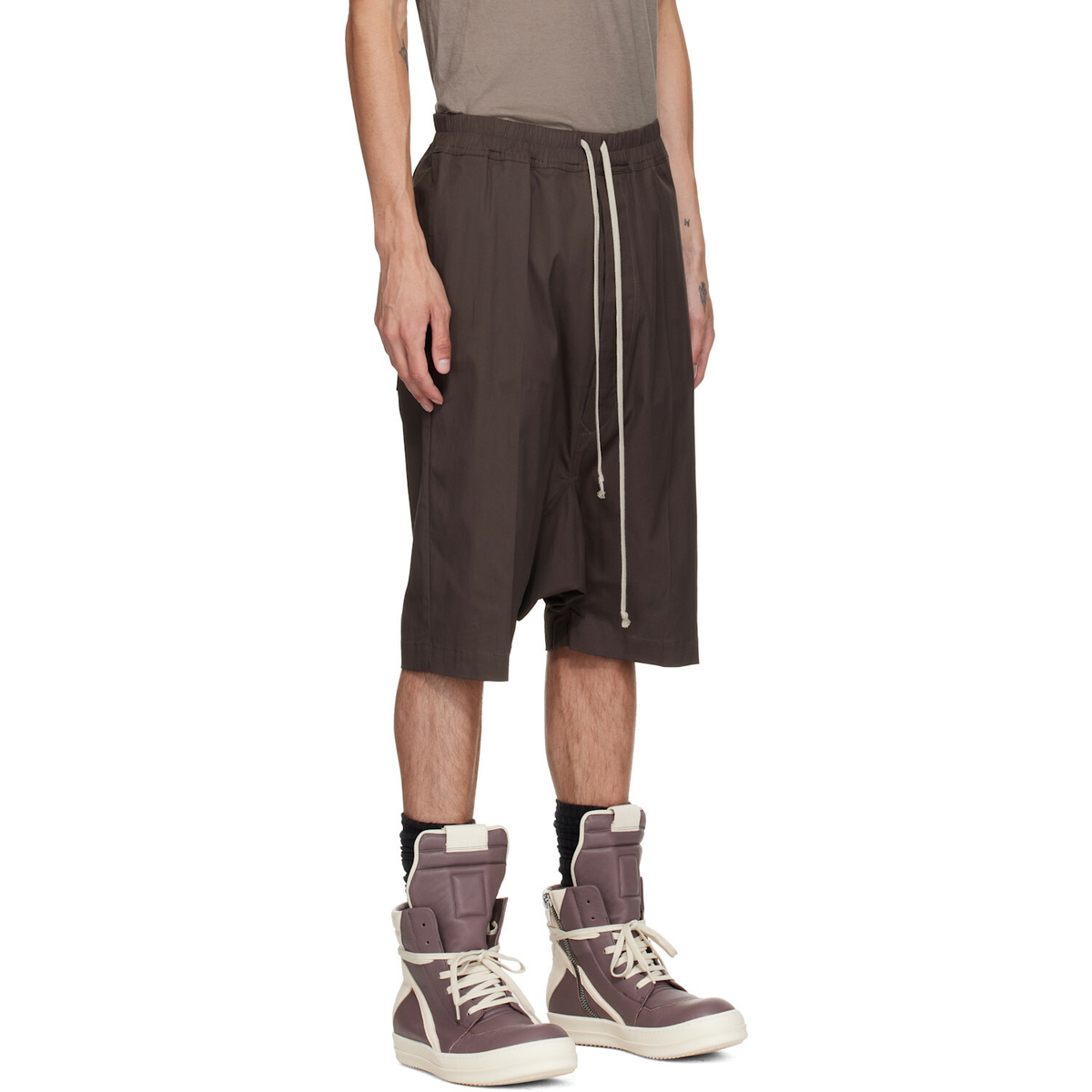 Rick Owens Gray Tower Rick S Pods Shorts