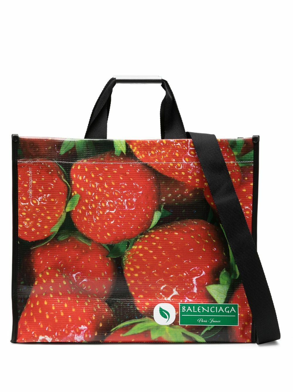 Balenciaga Multicolour Strawberry Print Two-Way Tote Bag