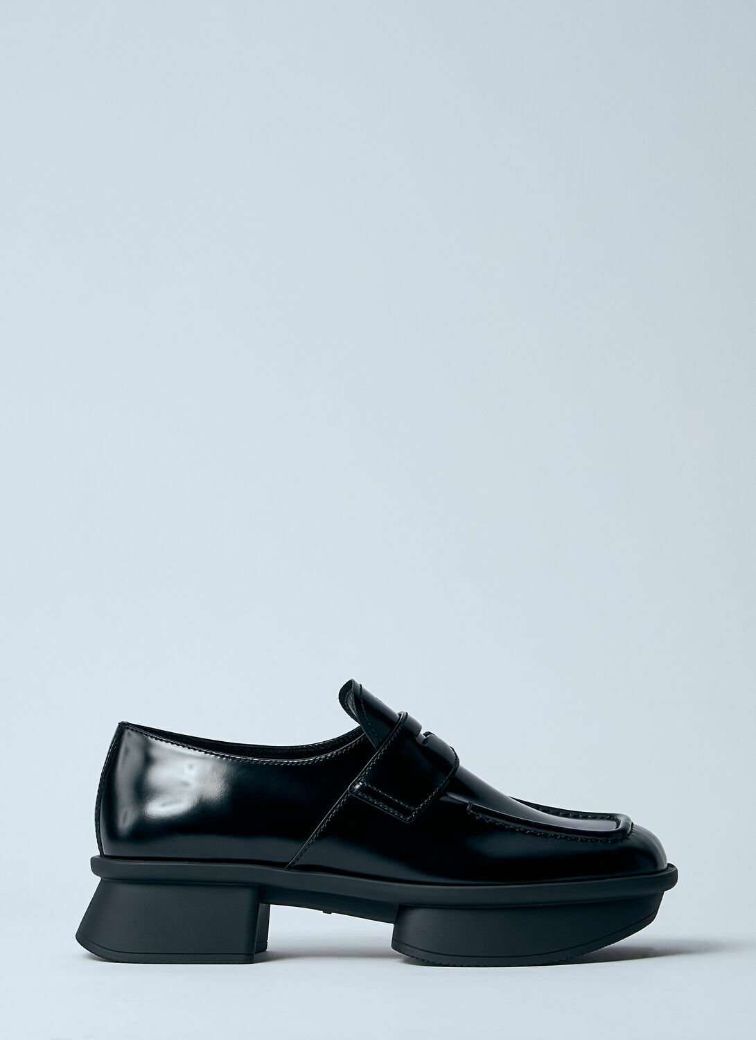 Prada Equal Brushed Leather Loafers
