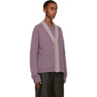 Bottega Veneta Purple Wool and Cashmere Cardigan