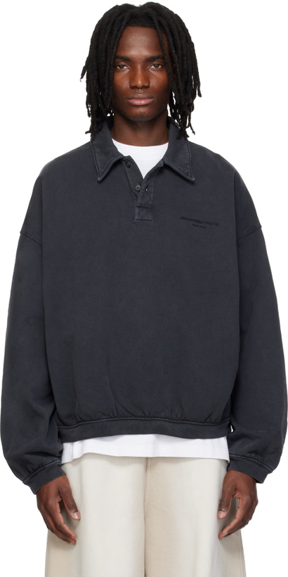 Photo: Alexander Wang Black Long Sleeve Polo