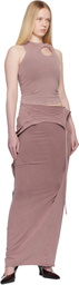 Ottolinger Pink Slitted Maxi Skirt