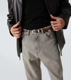 Our Legacy 20mm braided leather belt