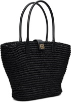 ANINE BING Black Lou Monogram Tote