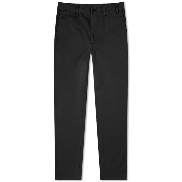 Photo: Norse Projects Aros Slim Light Stretch Chino Black