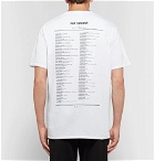 Raf Simons - Printed Cotton-Jersey T-Shirt - Men - White