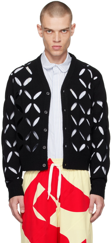 Photo: Stefan Cooke Black Slashed Cardigan
