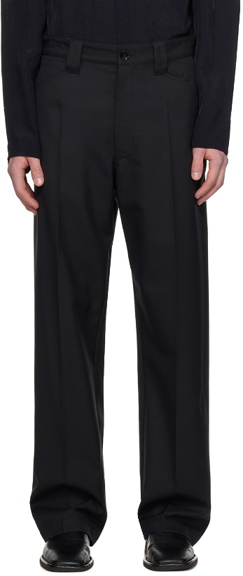 Photo: LEMAIRE Black Straight Trousers