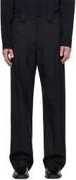 LEMAIRE Black Straight Trousers