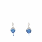 Ottolinger Women's Dipped Diamond Earrings in Royal Blue 